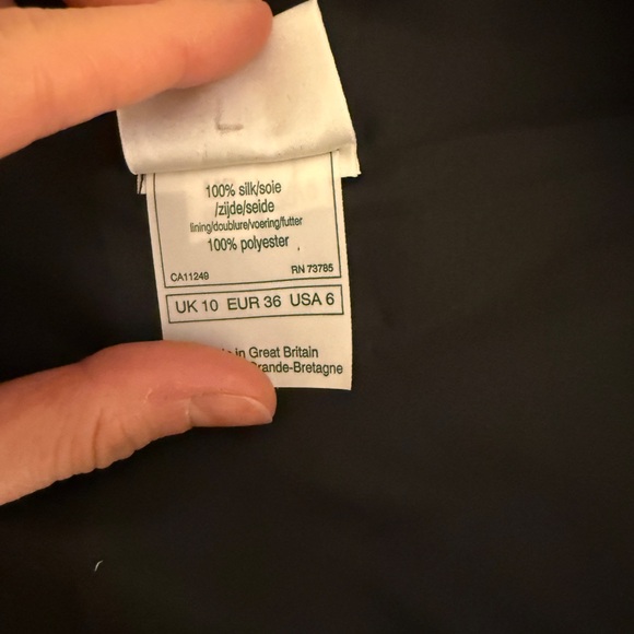 Vintage 1980s Laura Ashley black silk party dress - Picture 3 of 7